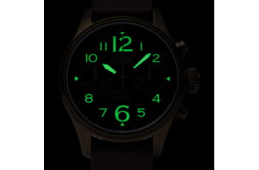 Image of Szanto Pilot Watches, Black Dial, Brown Strap, A. Gold, One Size, SZ 4552