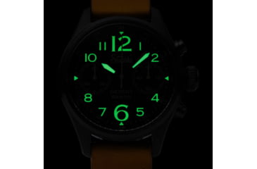 Image of Szanto Pilot Watches, Black Dial, Tan Strap, Black, One Size, SZ 4551