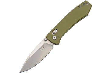 Image of SZCO Rolling Lock Stainless Folding Knife, 4.25in, G10 Moss Green Handle, 1006384