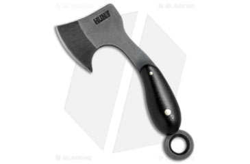 Image of T.M. Hunt Custom Lil Billy Bad Axe Keychain, 1.25in, G-10, Black Handle, Standard, Black/Black, 3.375 inch, BHQ-78449
