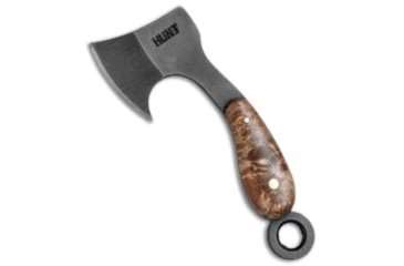 Image of T.M. Hunt Custom Lil Billy Bad Axe Keychain, 1.25in, Wood, Wood Handle, Box Elder Burl, Wood/Black, 3.375 inch, BHQ-78445