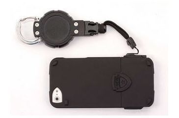 Image of T-Reign ProLink iPhone 4/4S Smartphone Case and Retractable Gear Tether w/ Carabiner, Black, Medium 0TBP-0062