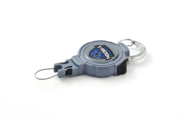 Image of T-Reign Retractable Gear Tether Outdoor Series, Xtra Duty 14oz w/ 36in Kevlar Cord, Carabiner, Blue, Large 0TRG-141