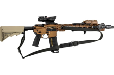 Image of T10 Complete Modular Operator'S System - Bravo Sling Black, Swinger Stock Flat Dark Earth, Mil-Spec, CMOS-BSL-BLK-SWST-FDE