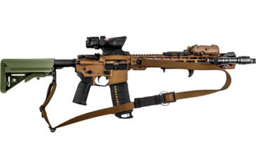 Image of T10 Complete Modular OperatorS System - Bravo Sling Coyote Brown, Swinger Stock Olive Drab, Mil-Spec, CMOS-BSL-COY-SWST-ODG