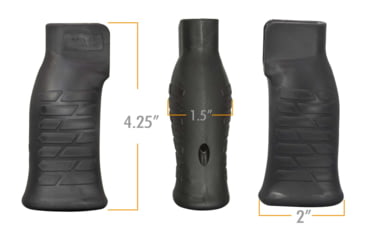 Image of TAC AR Over Molded Zero Angle Pistol Grip, Black, CSZ1-Bk
