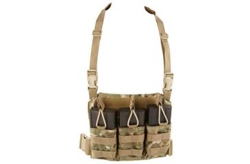 Image of Tactical Assault Gear GO Time Triple 7.62 Mag Chest Rig Multicam 814509