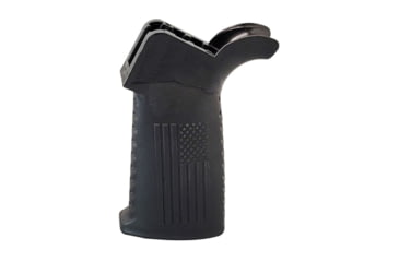 Image of TAC Flag Pattern Over-Molded AR Pistol Grip, Flared Top, Black, CS04F1-BK
