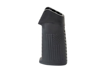 Image of TAC Flag Pattern Over-Molded AR Pistol Grip, Straight Top, Black, CS03F1-BK