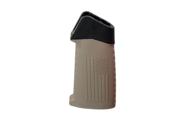 Image of TAC Flag Pattern Over-Molded AR Pistol Grip, Straight Top, Dark Earth Tan, CS03F1-DE