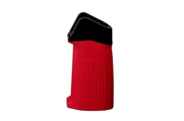 Image of TAC Flag Pattern Over-Molded AR Pistol Grip, Straight Top, Red, CS03F1-RD