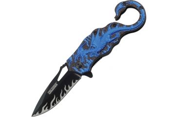 Image of Tac Force 4.5in.Bk Folderdrop Knives TF814BL