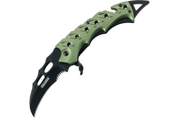 Image of Tac Force 5.5in.Karambit Rescue Knives, PS Blade, Green Handle TF813GN
