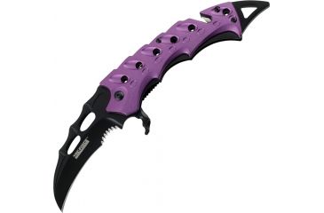 Image of Tac Force 5.5in.Karambit Rescue Knives, PS Blade, Purple Handle TF813PE