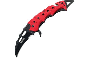 Image of Tac Force 5.5in.Karambit Rescue Knives, PS Blade, Red Handle TF813RD