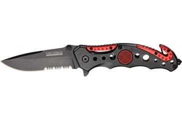 Image of Tac Force A/O Speedster Fold Knife, black finish SS blade, black composite handle TF723FD