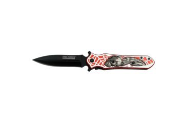 Image of TAC Force Assisted Opening Knife 4.5in Closed with Zinc Aluminum Medallion, Stainless Steel Blade 4001672