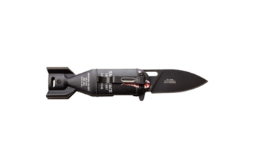 Image of TAC Force Drop Point Spring Assisted Knife, 2.25 in, 3Cr13 Stainless Steel Stainless Steel, Black Bomb, TF-1039BK