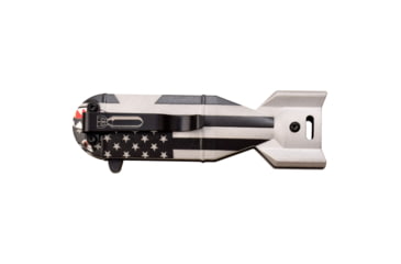 Image of TAC Force Drop Point Spring Assisted Knife, 2.25 in, 3Cr13 Stainless Steel Stainless Steel, Grey/Flag, TF-1039BFG