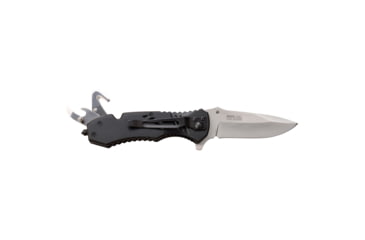 Image of TAC Force Drop Point Spring Assisted Knife w/Can Opener and Cutter, 3.25 in, 3Cr13 Stainless Steel Stainless Steel, Black/Brown, TF-606BZW