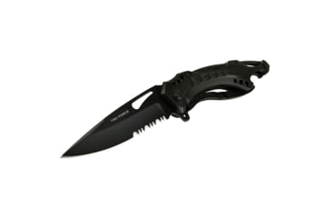 Image of TAC Force Drop Point Spring Assisted Knife w/Pocket Clip, 3.25 in, 3Cr13 Stainless Steel Stainless Steel, Black, TF-705BKPL