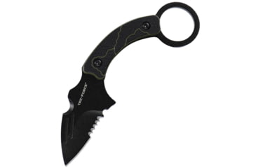 Image of TAC Force Fixed Blade Black/Grn, TFFIX111BG