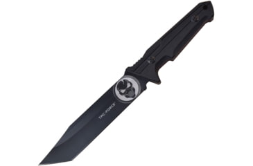 Image of TAC Force Fixed Blade Knife, 6.25 black finish 3Cr13 stainless tanto blade, Black G10 handle, TF-FIX015BK