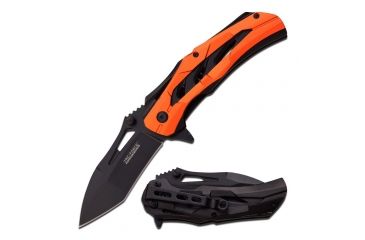 Image of TAC Force Folding Blade, 3.25in, Stainless Steel Blade, 2 Tone Orange And Black Anodized Aluminum Handle TF-915OR