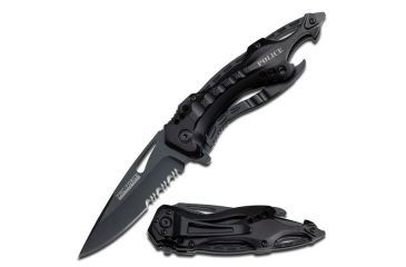 Image of TAC Force Folding Blade, 3.25in, Stainless Steel Blade, Black Aluminum Handle TF-705BK