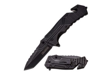 Image of TAC Force Folding Blade, 3.25in, Stainless Steel Blade, Black G10 And Stainless Steel Handle TF-869