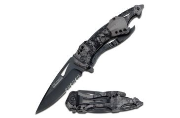 Image of TAC Force Folding Blade, 3.25in, Stainless Steel Blade, Fall Camo Aluminum Handle TF-705FC