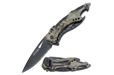 Image of TAC Force Folding Blade, 3.25in, Stainless Steel Blade, Grey Camo Aluminum Handle TF-705GC