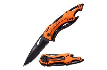 Image of TAC Force Folding Blade, 3.25in, Stainless Steel Blade, Orange Aluminum Handle TF-705EM