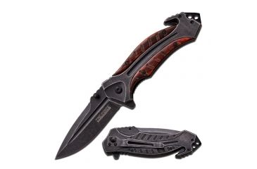 Image of TAC Force Folding Blade, 3.25in, Stainless Steel Blade, Pakkawood And Black Stainless Steel Handle TF-870WD