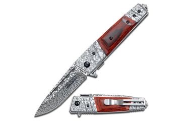 Image of TAC Force Folding Blade, 3.25in, Stainless Steel Blade, Pakkawood Handle TF-704WD