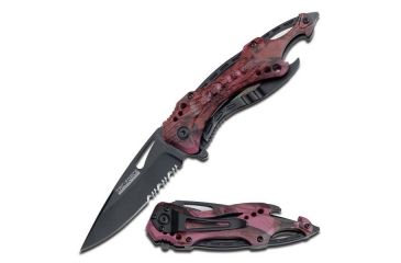Image of TAC Force Folding Blade, 3.25in, Stainless Steel Blade, Pink Camo Aluminum Handle TF-705PC