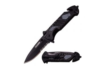 Image of TAC Force Folding Blade, 3.5in, Stainless Steel Blade, Black Aluminum Handle TF-905CP