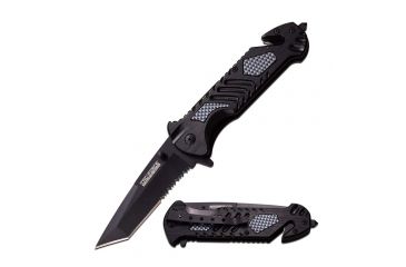 Image of TAC Force Folding Blade, 3.5in, Stainless Steel Blade, Black Aluminum Handle TF-905TS