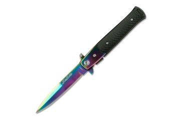 Image of TAC Force Folding Blade, 3.5in, Stainless Steel Blade, Black Diamond Cut Aluminum Handle TF-428RB