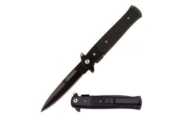 Image of TAC Force Folding Blade, 3.5in, Stainless Steel Blade, Black G10 Overlay Handle TF-428G10