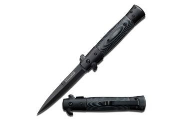 Image of TAC Force Folding Blade, 3.5in, Stainless Steel Blade, Black Micarta Inlay Stainless Steel Handle TF-725