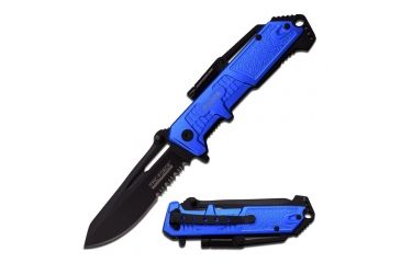 Image of TAC Force Folding Blade, 3.75in, Stainless Steel Blade, Black Aluminum Handle TF-875BL