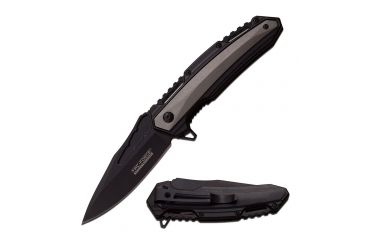 Image of TAC Force Folding Blade, 3.75in, Stainless Steel Blade, Black Aluminum Handle TF-930GY