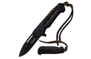 Image of TAC Force Folding Blade, 3.75in, Stainless Steel Blade, Black Stainless Steel Handle TF-921CC