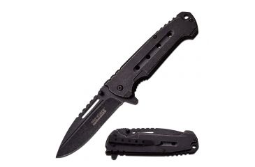 Image of TAC Force Folding Blade, 3.75in, Stainless Steel Blade, Black Stonewashed Stainless Steel Handle TF-921CSW