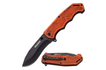 Image of TAC Force Folding Blade, 3.75in, Stainless Steel Blade, Brown Pakkawood Handle TF-893BW