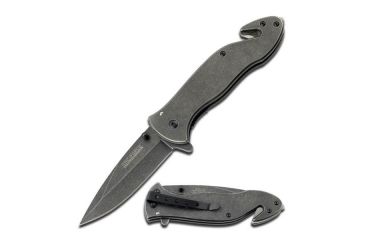Image of TAC Force Folding Blade, 3.75in, Stainless Steel Blade, Stonewashed Stainless Steel Handle TF-811SB