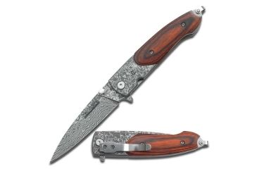 Image of TAC Force Folding Blade, 3in, Stainless Steel Blade, Pakkawood Handle TF-672DBW
