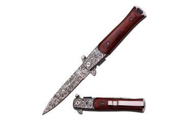 Image of TAC Force Folding Blade, 4in, Stainless Steel Blade, Brown Pakkawood Handle TF-428DMW