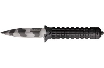 Image of Tac Force Knurled A/O Linerloc Fold Knife, urban camo coated HC steel TF712UC